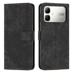Custodia per telefono in pelle con motivo a righe Skin Feel con cordino, For Infinix Hot 70 5G, For Infinix Note Edge 5G, For Infinix Smart 20 4G, For Infinix Note 60 / 60 Pro 5G