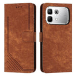Custodia per telefono in pelle con motivo a righe Skin Feel con cordino, For Infinix Hot 70 5G, For Infinix Note Edge 5G, For Infinix Smart 20 4G, For Infinix Note 60 / 60 Pro 5G