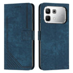 Custodia per telefono in pelle con motivo a righe Skin Feel con cordino, For Infinix Hot 70 5G, For Infinix Note Edge 5G, For Infinix Smart 20 4G, For Infinix Note 60 / 60 Pro 5G