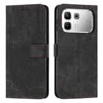 Custodia per telefono in pelle con motivo a righe Skin Feel con cordino, For Infinix Hot 70 5G, For Infinix Note Edge 5G, For Infinix Smart 20 4G, For Infinix Note 60 / 60 Pro 5G