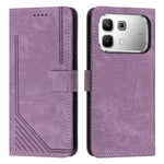Custodia per telefono in pelle con motivo a righe Skin Feel con cordino, For Infinix Hot 70 5G, For Infinix Note Edge 5G, For Infinix Smart 20 4G, For Infinix Note 60 / 60 Pro 5G