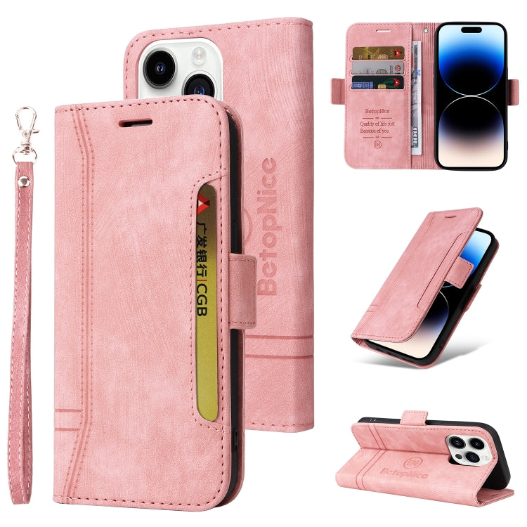 Custodia in pelle BETOPNICE per iPhone 15