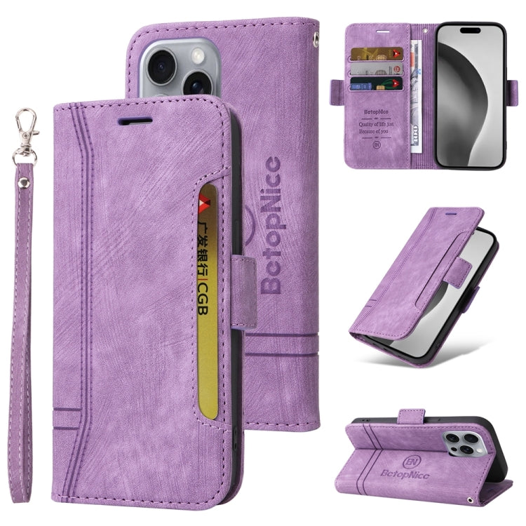 Custodia in pelle BETOPNICE per iPhone 16 Pro Max, Pro, Plus