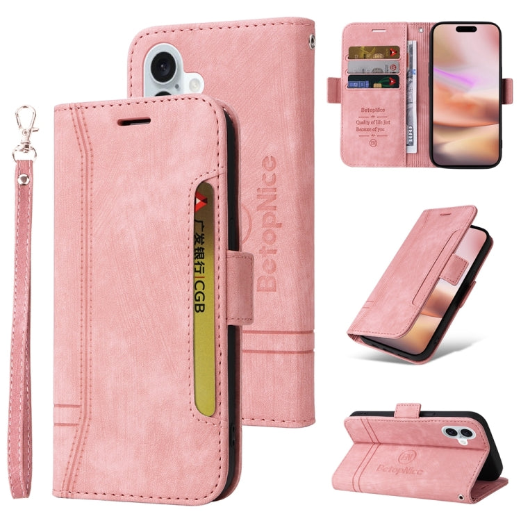 Custodia in pelle BETOPNICE per iPhone 16 Pro Max, Pro, Plus