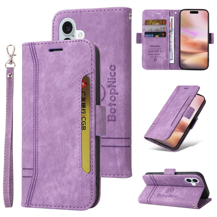 Custodia in pelle BETOPNICE per iPhone 16 Pro Max, Pro, Plus
