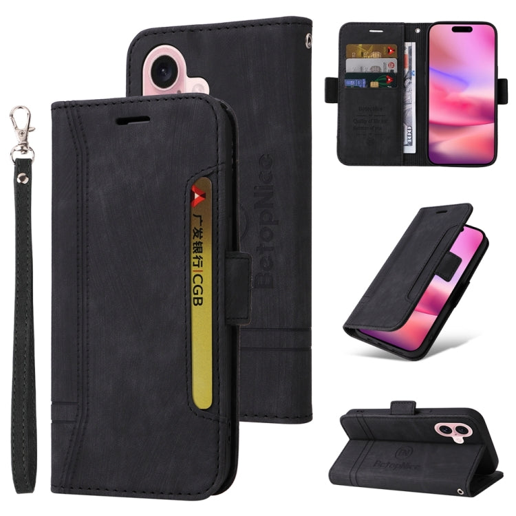 Custodia in pelle BETOPNICE per iPhone 16 Pro Max, Pro, Plus