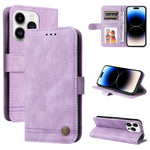 Custodia portafoglio in pelle per iPhone 16 e 15