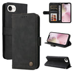 Custodia in pelle Skin Feel per iPhone 16 compatibile