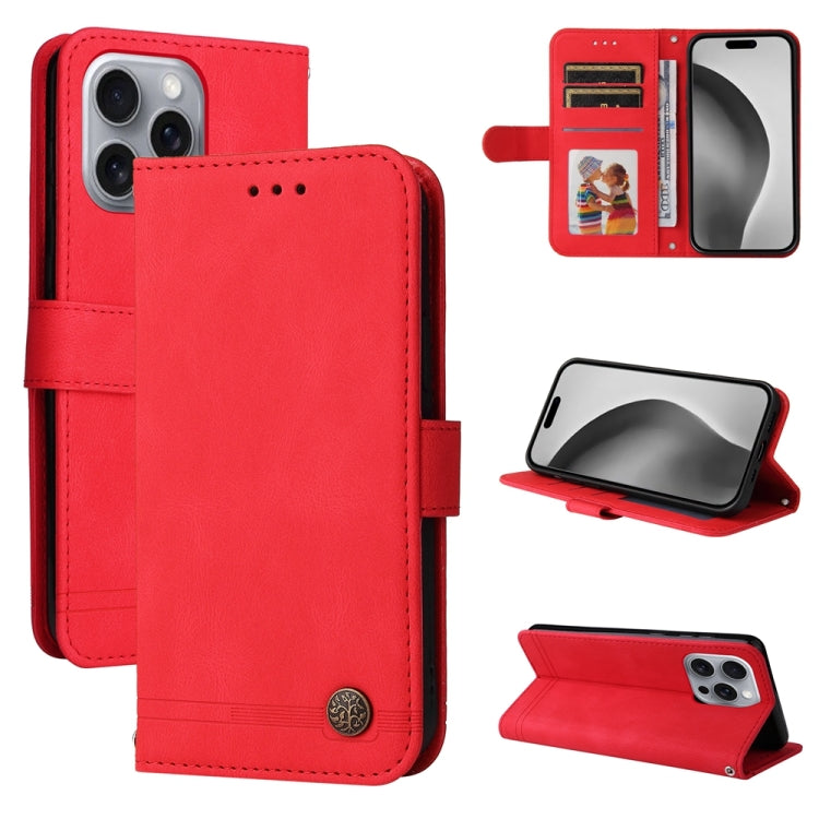 Custodia in pelle Skin Feel per iPhone 15 e 16