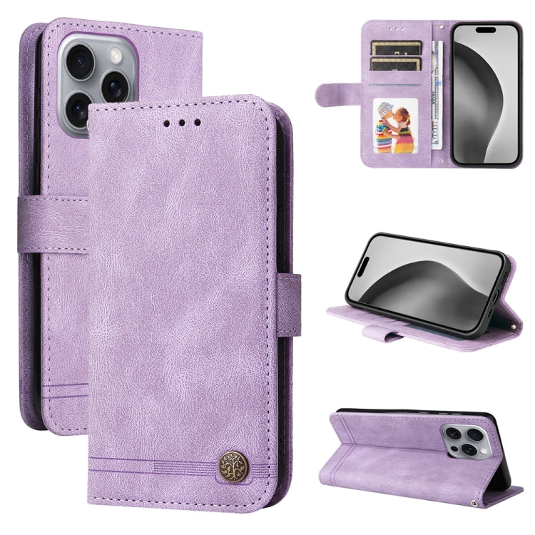 Custodia in pelle Skin Feel per iPhone 15 e 16
