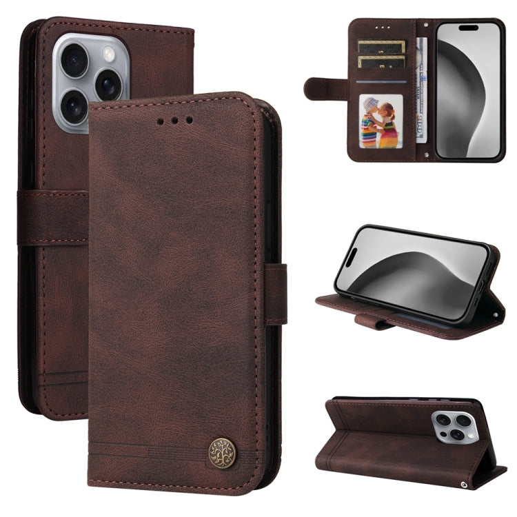 Custodia in pelle Skin Feel per iPhone 15 e 16