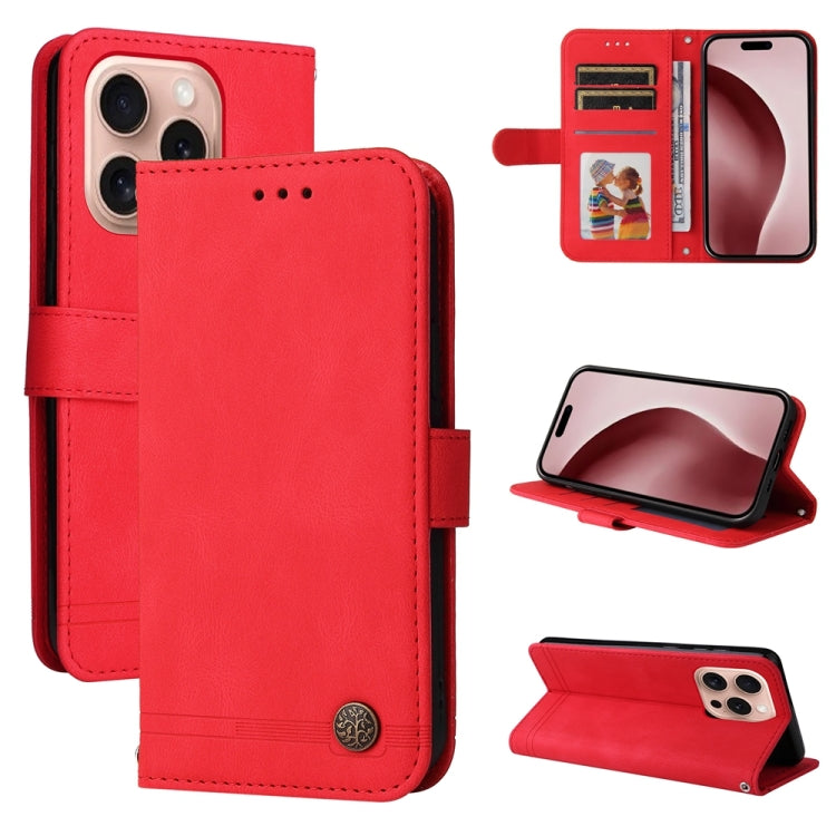 Custodia in pelle Skin Feel per iPhone 15 e 16