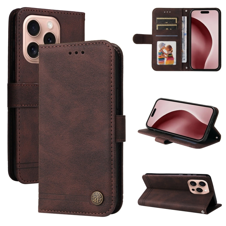 Custodia in pelle Skin Feel per iPhone 15 e 16
