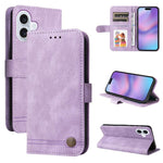 Custodia in pelle Skin Feel per iPhone 16 compatibile