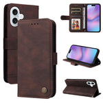 Custodia in pelle Skin Feel per iPhone 16 compatibile