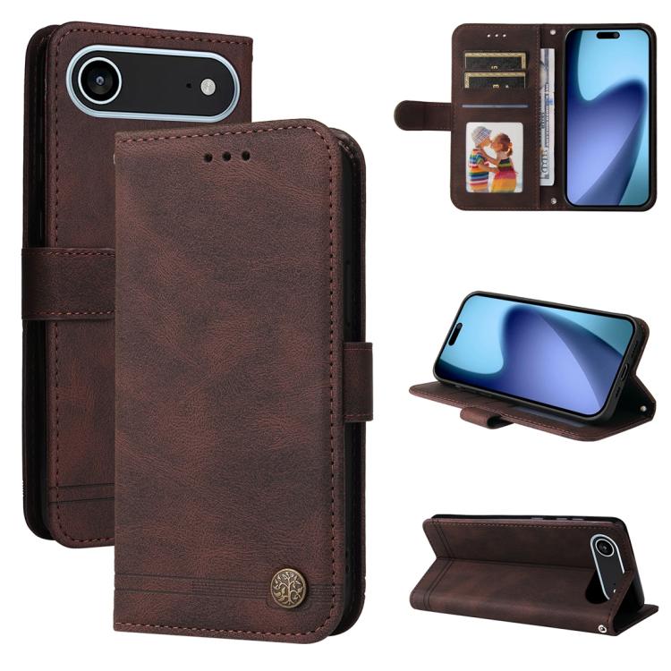 Custodia in pelle Skin Feel per iPhone 15 e 16