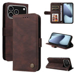 Custodia in pelle Skin Feel per iPhone 16 compatibile