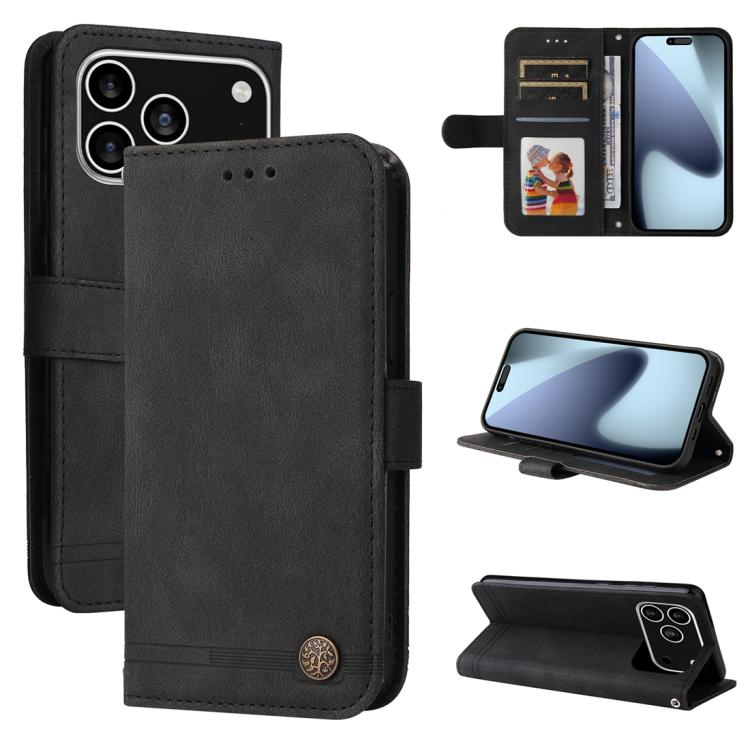 Custodia in pelle Skin Feel per iPhone 16 compatibile