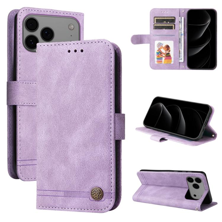 Custodia in pelle Skin Feel per iPhone 16 compatibile