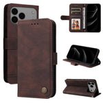 Custodia in pelle Skin Feel per iPhone 16 compatibile