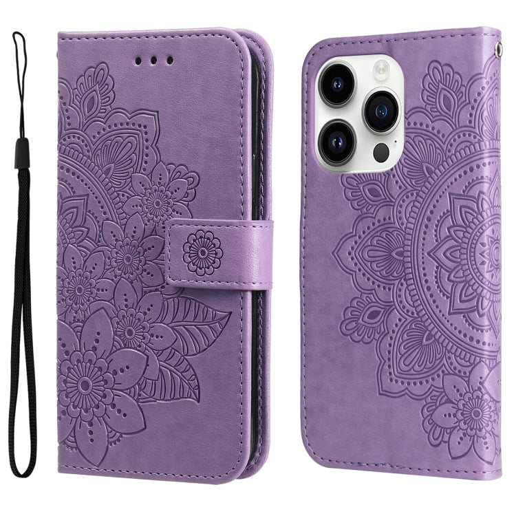 Custodia portafoglio in pelle goffrata per iPhone 16