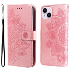 Custodia in pelle goffrata per iPhone 15