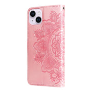 Custodia in pelle goffrata per iPhone 15