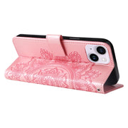 Custodia in pelle goffrata per iPhone 15