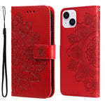 Custodia in pelle goffrata per iPhone 15