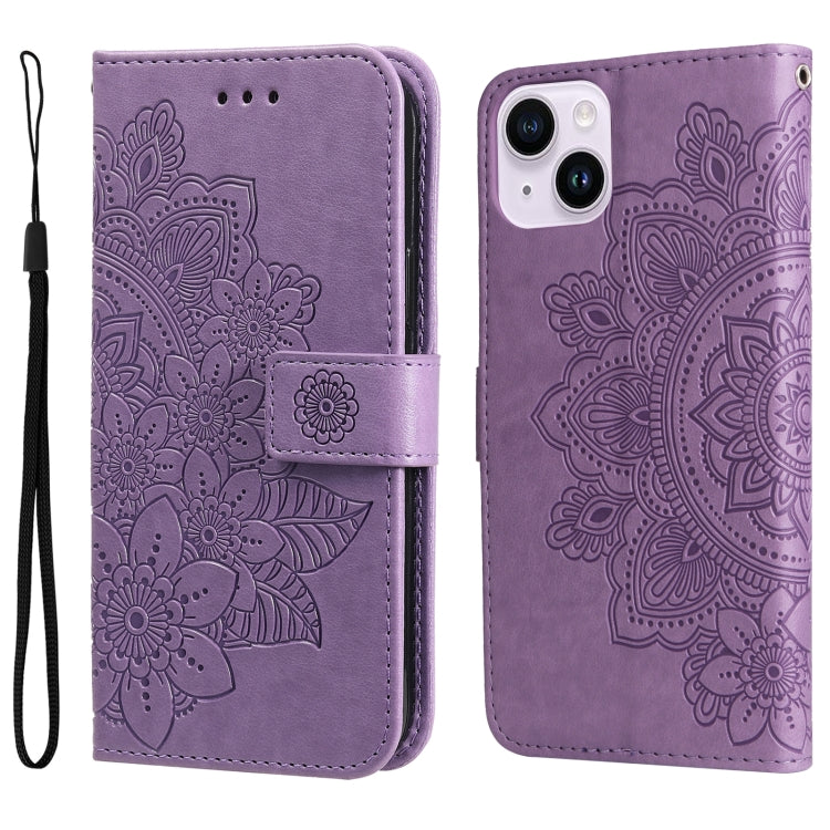 Custodia portafoglio in pelle goffrata per iPhone 16