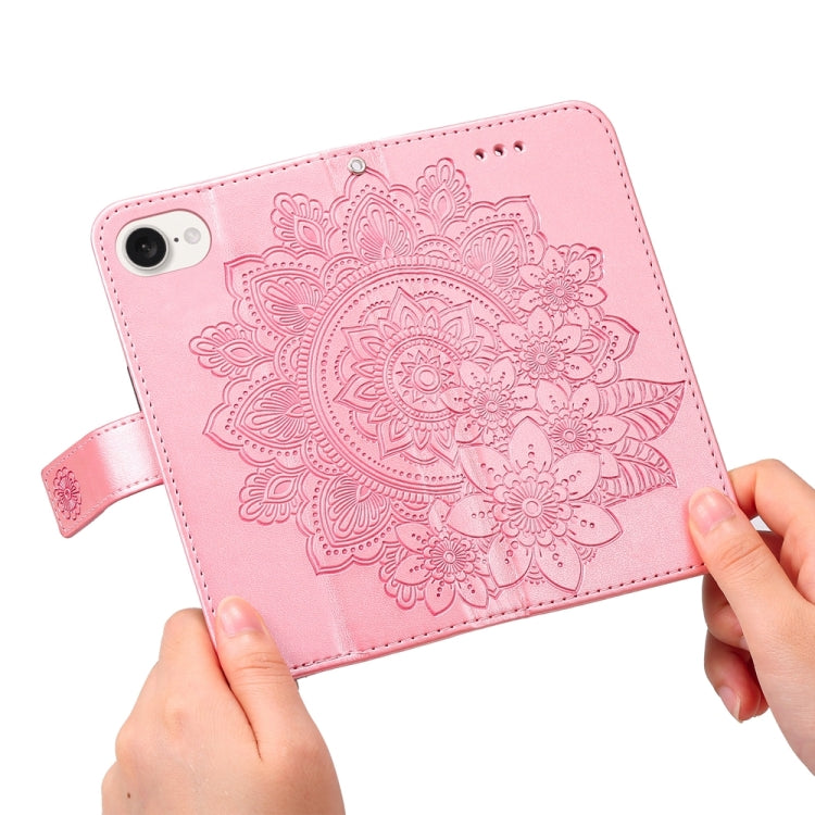 Custodia in pelle goffrata per iPhone 16 compatibile