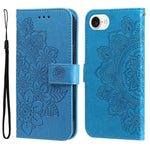 Custodia in pelle goffrata per iPhone 16 compatibile