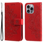 Custodia in pelle goffrata per iPhone 15 e 16