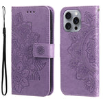 Custodia in pelle goffrata per iPhone 15 e 16