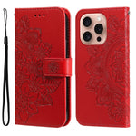 Custodia in pelle goffrata per iPhone 15 e 16