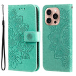 Custodia in pelle goffrata per iPhone 15 e 16