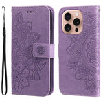 Custodia in pelle goffrata per iPhone 15 e 16