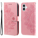 Custodia in pelle goffrata per iPhone 15 e 16