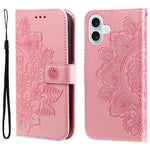 Custodia in pelle goffrata per iPhone 16 compatibile