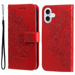 Custodia in pelle goffrata per iPhone 16 compatibile
