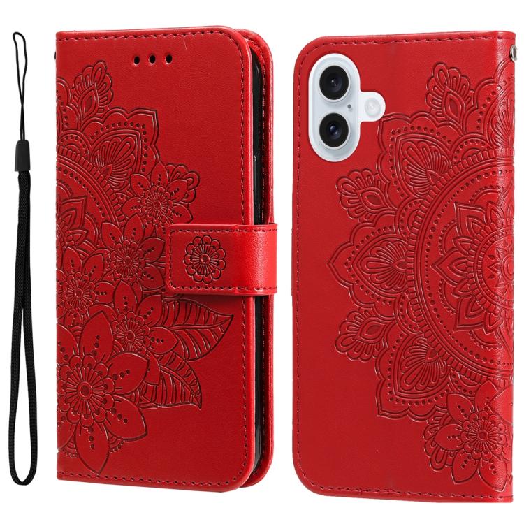 Custodia in pelle goffrata per iPhone 16 compatibile
