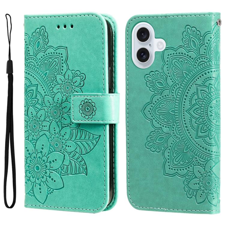 Custodia in pelle goffrata per iPhone 16 compatibile