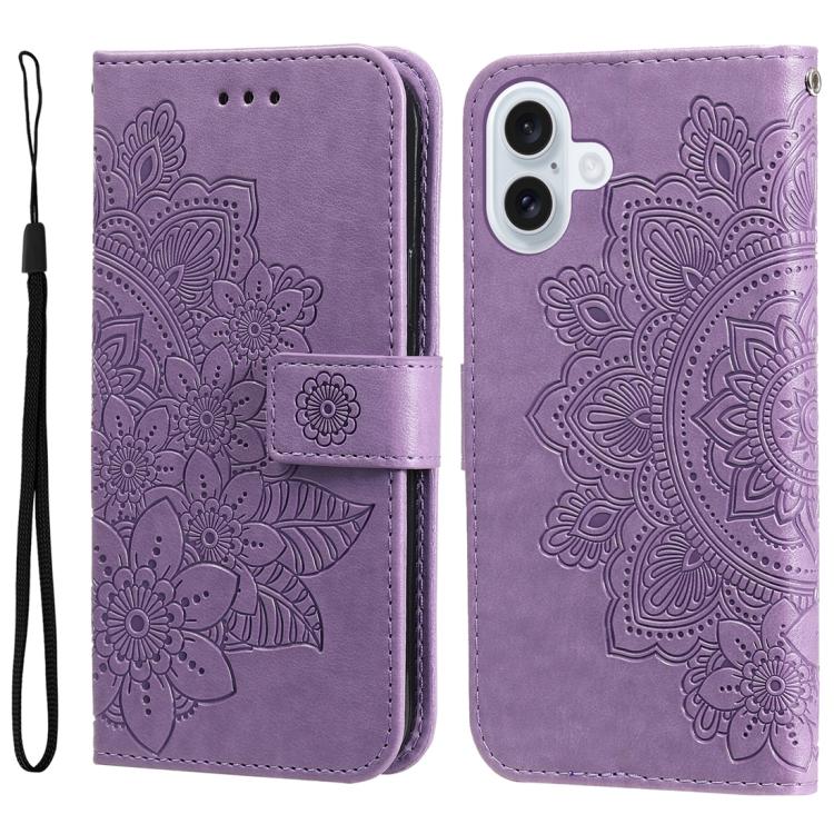 Custodia in pelle goffrata per iPhone 16 compatibile