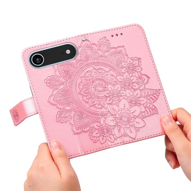Custodia in pelle goffrata per iPhone 15 e 16