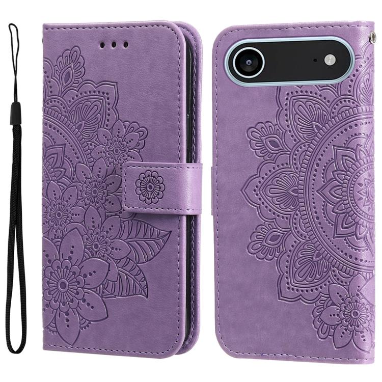 Custodia in pelle goffrata per iPhone 15 e 16