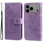 Custodia in pelle goffrata per iPhone 16 compatibile