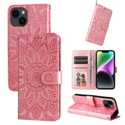 Custodia in pelle goffrata per iPhone 15