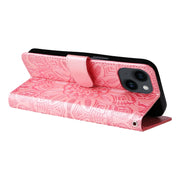 Custodia in pelle goffrata per iPhone 15