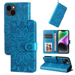 Custodia in pelle goffrata per iPhone 15
