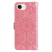 Custodia in pelle goffrata per iPhone 16